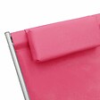 VIDAXL - vidaXL Chaises à bascule lot de 2 Acier Rose - vignette