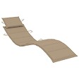 VIDAXL - vidaXL Chaises longues lot de 2 avec coussins Bois d'acacia solide - vignette