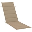 VIDAXL - vidaXL Chaises longues lot de 2 avec coussins Bois d'acacia solide - vignette
