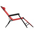 VIDAXL - vidaXL Chaises longues pliables 2 pcs avec repose-pied Acier Rouge - vignette