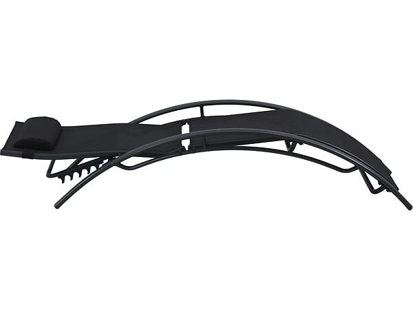 HABITAT ET JARDIN - Lot de 2 bains de soleil en aluminium Beauty "Phoenix" - Noir - large