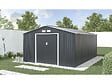 HABITAT ET JARDIN - Abri de jardin métal "Vegas"- 15 m² - Gris - vignette