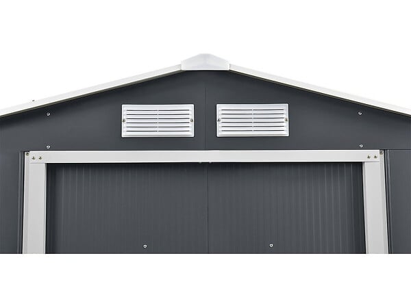 HABITAT ET JARDIN - Abri de jardin en métal - "Vegas" - 4.07 m² avec gouttière - large