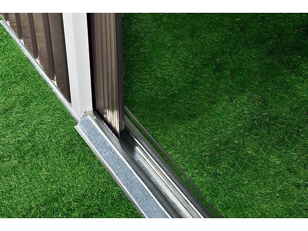 HABITAT ET JARDIN - Abri de jardin métal "Dallas" - 15,16 m² - Taupe - large