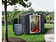 HABITAT ET JARDIN - Abri de jardin métal - "Vegas" - 5.29 m² avec gouttière et récupérateur d'eau - Gris - vignette
