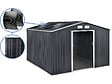 HABITAT ET JARDIN - Abri de jardin métal - "Vegas"- 15 m² avec panneaux solaires - Gris - vignette