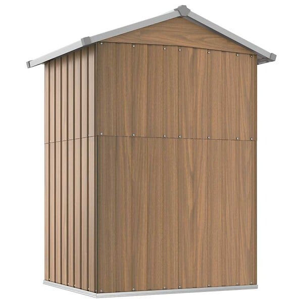 VIDAXL - vidaXL Abri de jardin Marron 126x97,5x177 cm Acier galvanisé - large