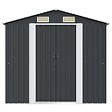 VIDAXL - vidaXL Abri de stockage pour jardin Anthracite Acier 204x132x186 cm - vignette