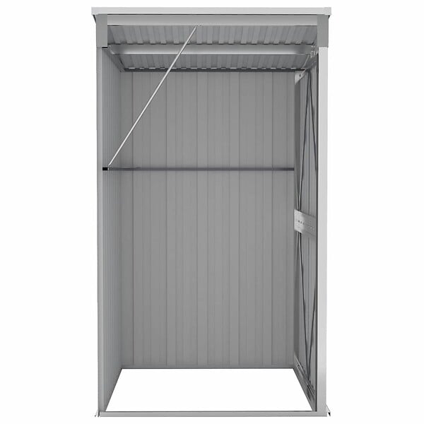 VIDAXL - vidaXL Remise de jardin murale Gris 118x100x178 cm Acier galvanisé - large