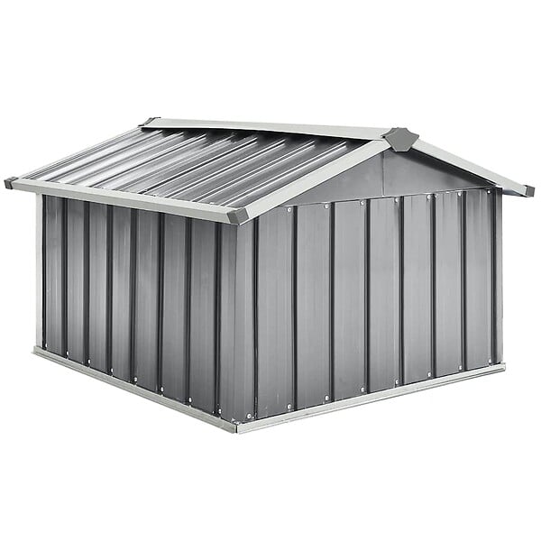 VIDAXL - vidaXL Abri pour robot de jardin 92x97x63 cm Acier galvanisé Gris - large