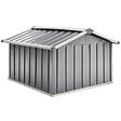 VIDAXL - vidaXL Abri pour robot de jardin 92x97x63 cm Acier galvanisé Gris - vignette