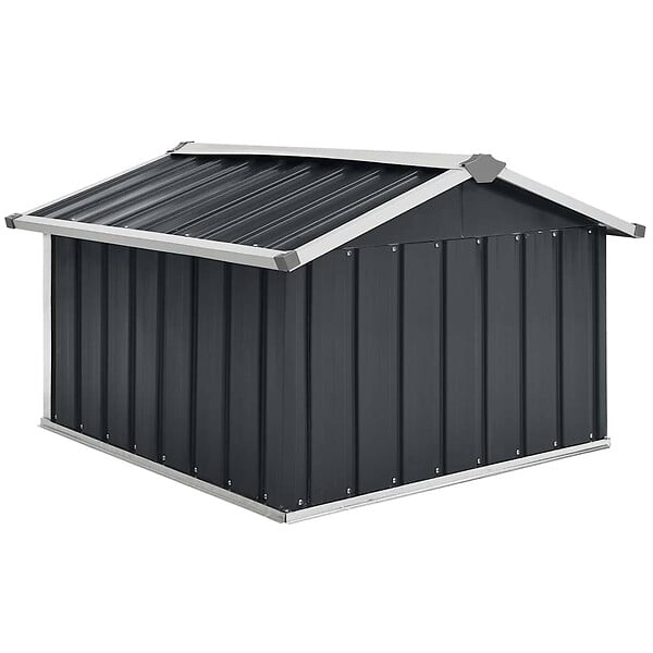 VIDAXL - vidaXL Abri pour robot de jardin 92x97x63cm Acier galvanisé Anthracite - large