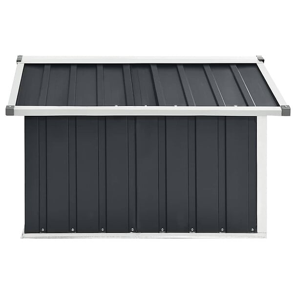 VIDAXL - vidaXL Abri pour robot de jardin 92x97x63cm Acier galvanisé Anthracite - large