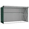 VIDAXL - vidaXL Abri de jardin mural Vert 118x288x178 cm Acier galvanisé - vignette