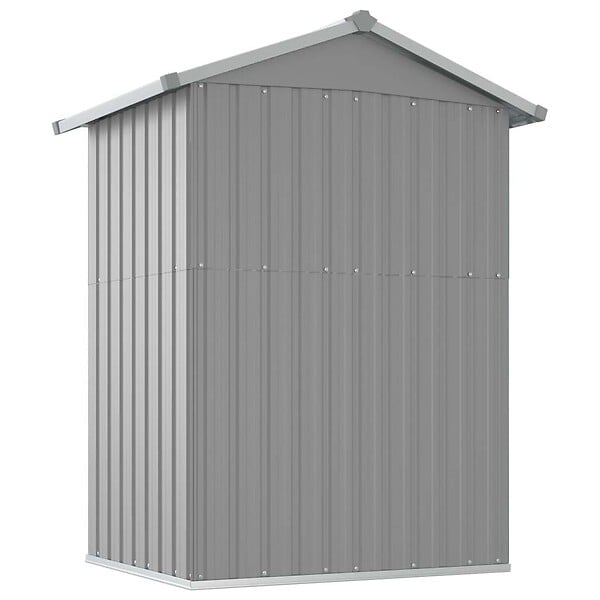 VIDAXL - vidaXL Abri de jardin Gris 126x97,5x177 cm Acier galvanisé - large