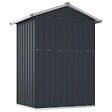 VIDAXL - vidaXL Abri de jardin Anthracite 126x97,5x177 cm Acier galvanisé - vignette