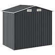 VIDAXL - vidaXL Abri de jardin avec étagère Anthracite 205x130x183 cm Fer - vignette