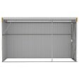 VIDAXL - vidaXL Abri de jardin mural Marron 118x288x178 cm Acier galvanisé - vignette