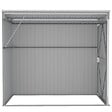 VIDAXL - vidaXL Abri de jardin mural Gris 118x194x178 cm Acier galvanisé - vignette