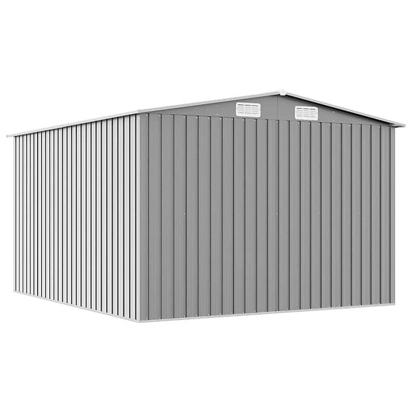 VIDAXL - vidaXL Abri de jardin 257x298x178 cm Métal Gris - large