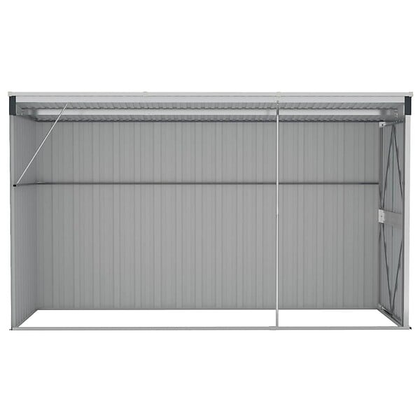 VIDAXL - vidaXL Abri de jardin mural Anthracite 118x288x178 cm Acier - large