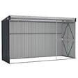 VIDAXL - vidaXL Abri de jardin mural Anthracite 118x288x178 cm Acier - vignette