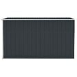 VIDAXL - vidaXL Abri de jardin mural Anthracite 118x288x178 cm Acier - vignette