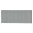 VIDAXL - vidaXL Abri de jardin mural Gris 118x382x178 cm Acier galvanisé - vignette