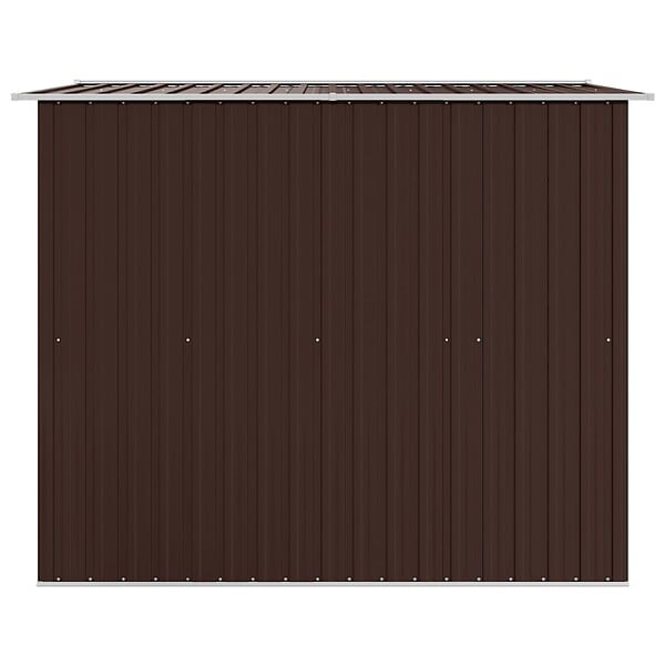VIDAXL - vidaXL Abri de stockage pour jardin Marron 257x205x178 cm Acier - large