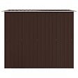 VIDAXL - vidaXL Abri de stockage pour jardin Marron 257x205x178 cm Acier - vignette
