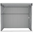 VIDAXL - vidaXL Abri de jardin mural Anthracite 118x194x178 cm Acier - vignette