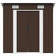 VIDAXL - vidaXL Abri de stockage pour jardin Marron 194x121x181 cm Acier - vignette
