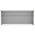 VIDAXL - vidaXL Abri de jardin mural Marron 118x382x178 cm Acier galvanisé - vignette