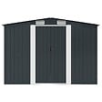 VIDAXL - vidaXL Abri de stockage pour jardin Anthracite Acier 257x205x178 cm - vignette