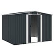 VIDAXL - vidaXL Abri de stockage pour jardin Anthracite Acier 257x205x178 cm - vignette