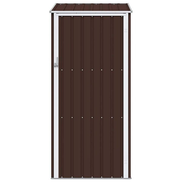 VIDAXL - vidaXL Abri de jardin Marrron 87x98x159 cm Acier galvanisé - large