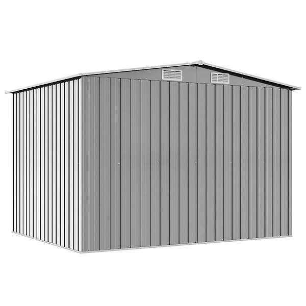 VIDAXL - vidaXL Abri de stockage pour jardin métal gris 257x205x178 cm - large