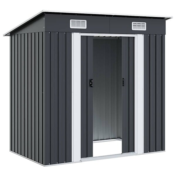 VIDAXL - vidaXL Abri de jardin Anthracite Acier - large