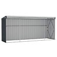 VIDAXL - vidaXL Abri de jardin mural Anthracite 118x382x178 cm Acier - vignette
