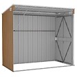 VIDAXL - vidaXL Abri de jardin mural Marron 118x194x178 cm Acier galvanisé - vignette