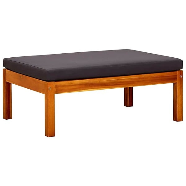 VIDAXL - vidaXL Banc de jardin avec auvent et repose-pieds Bois d'acacia solide - large