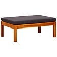 VIDAXL - vidaXL Banc de jardin avec auvent et repose-pieds Bois d'acacia solide - vignette