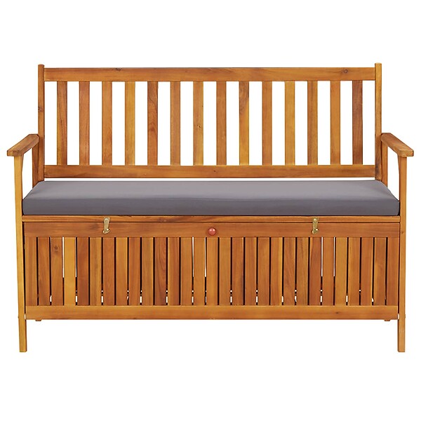 VIDAXL - vidaXL Banc de rangement de jardin 120 cm Bois d'acacia solide - large