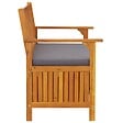 VIDAXL - vidaXL Banc de rangement de jardin 120 cm Bois d'acacia solide - vignette