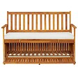 VIDAXL - vidaXL Banc de rangement de jardin Bois d'acacia solide 120x63x84 cm - vignette