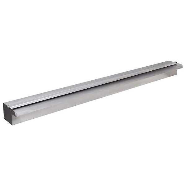 VIDAXL - Lame d'eau rectangulaire à LED 90 cm en acier inoxydable pour piscine - large