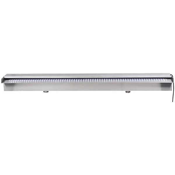 VIDAXL - Lame d'eau rectangulaire à LED 90 cm en acier inoxydable pour piscine - large