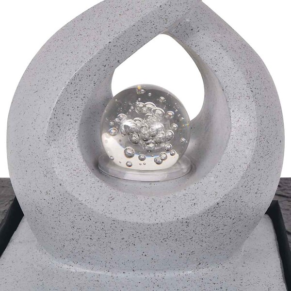 VIDAXL - vidaXL Fontaine d'intérieur avec lampe LED Polyrésine - large