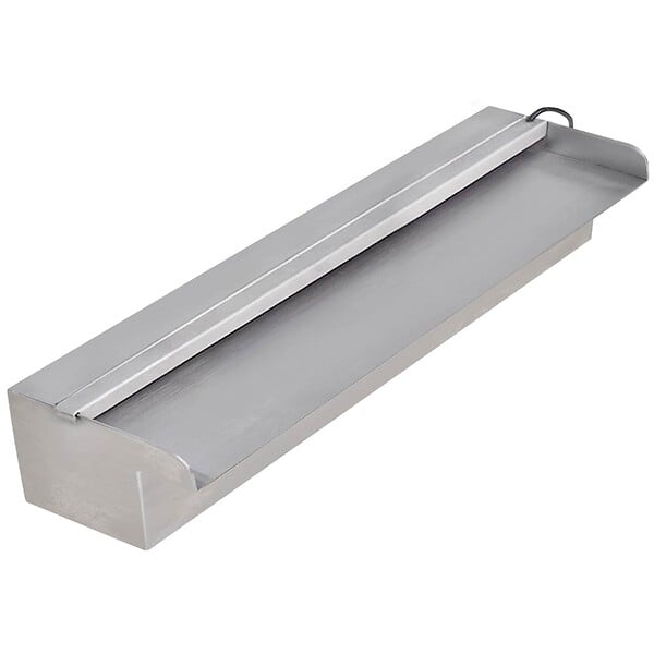 VIDAXL - Lame d'eau rectangulaire à LED 45 cm en acier inoxydable pour piscine - large