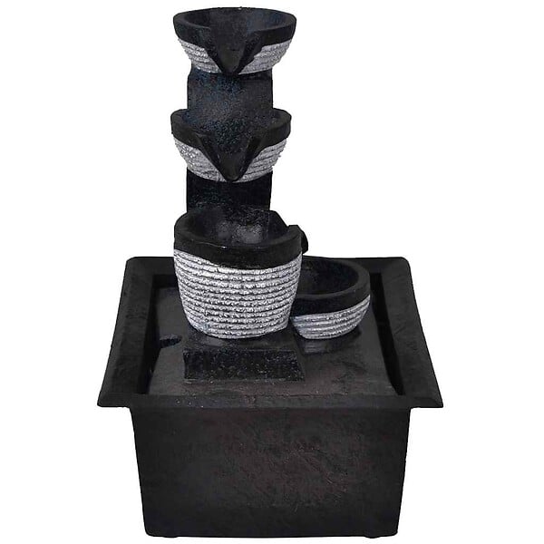 VIDAXL - vidaXL Fontaine d'intérieur avec lampe LED Polyrésine - large